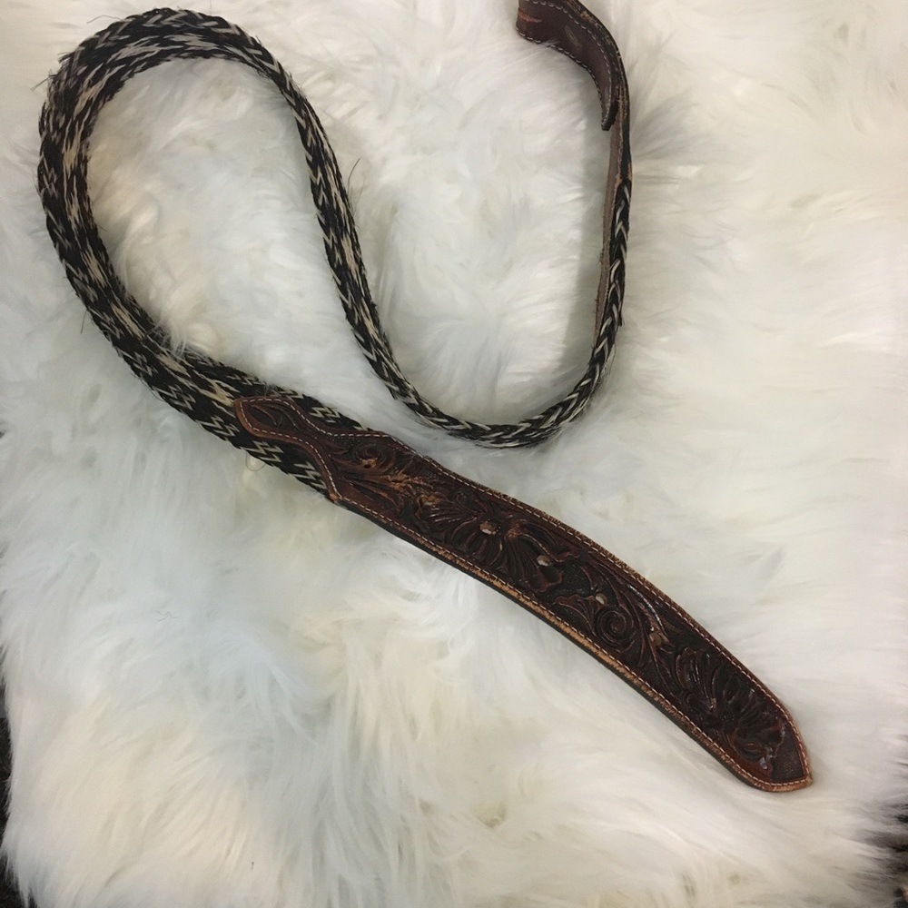 Vintage Belt 🔥 ❤️ made with real horse hair❤️❤️